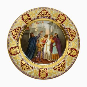 Picture Plate Lohengrin Painted by Franz Wagner for Royal Vienna, 1900s