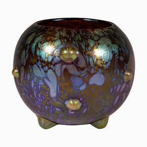 Art Nouveau Spherical Vase Phenomenon Genre 7766 from Loetz, Austria, 1904s