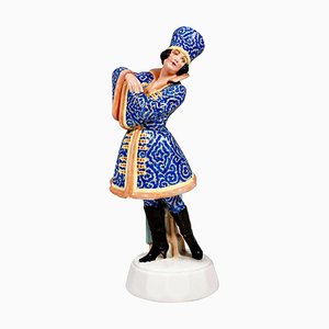 Figura bailarina con traje de Josef Lorenzl para Goldscheider, 1925