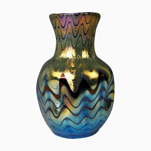 Art Noveau Ruby Phaenomen Vase from Loetz, Klostermehle, Germany, 1900s