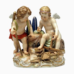 Meissen Figuren Engelchen Allegorie des Handels Modell C42 zugeschrieben Schoenheit