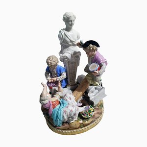 Figurines Meissen Angelots avec Balançoire Modèle G 32 par Acier, 1920s