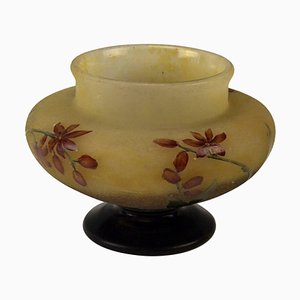 Vaso Art Nouveau Wallflowers Lorraine di Daum Nancy, Francia, inizio XX secolo