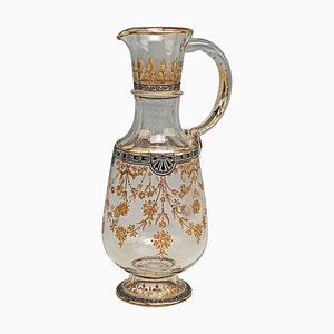 Art Nouveau Jug in Enamel and Gold from Lobmeyr, Vienna, 1905