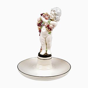 Large Art Nouveau Cherub Figurine by Carl Klimt, 1919