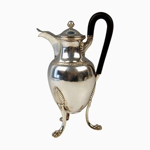 Empire Silver Chocolate or Coffee Pot with Handle attributed to F. Hellmayer, Vienna, 1809