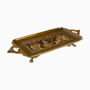 Patinated Bronze Tray attributed to Ferdinand Barbedienne, 19th Century