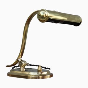 Vintage Art Deco Brass Desk Lamp, 1960s
