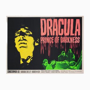 Dracula Prince of Darkness Quad Film Movie Poster, Chantrell, 1966