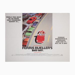 Affiche de film Quad Film Day Off de Ferris Buellers, Royaume-Uni, 1986