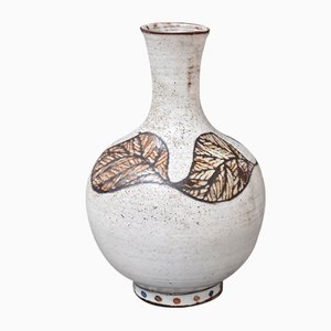 Vase Vintage en Céramique par Paul Quéré, France, 1970s