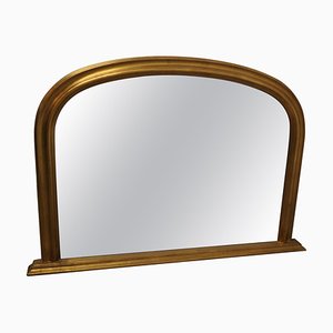 Specchio vittoriano ad arco in oro scuro, anni '60