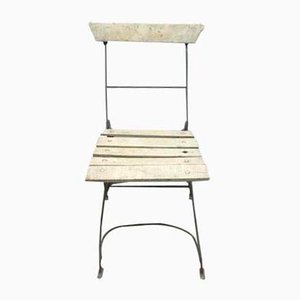 Folding Wooden Garden Chair, 1940s