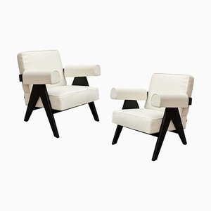 053 Capitol Complex Armchair by Pierre Jeanneret for Cassina, Set of 2
