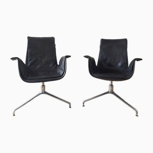 Modell FK6727 Bird Chairs von Preben Fabricius & Jorgen Kastholm, 1960er, 2er Set