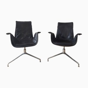 Set of Model FK6727 Bird Chairs by Preben Fabricius & Jorgen Kastholm, 1960s