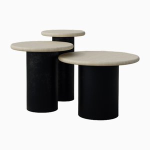 Raindrop Side Table Set in Ash and Patinated by Fred Rigby Studio, Set of 3