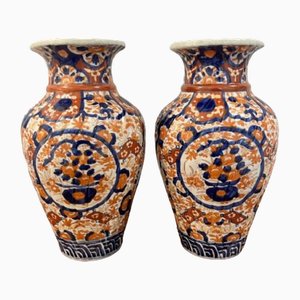 Large Japanese Imari Vases, 1900s, Set of 2