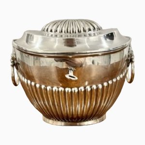 Victorian Silver Plated Tea Caddy, 1880s