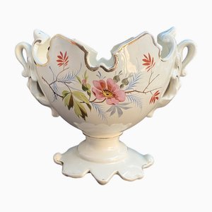 Vaso da fiori vintage in ceramica, Francia, 1950