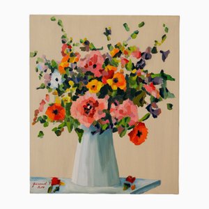 Patrice Guiraud, Estallido floral No.1, 2017, óleo sobre lienzo