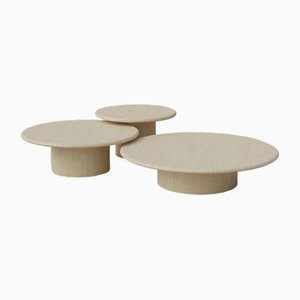 Raindrop Coffee Table Set in Ash and Ash by Fred Rigby Studio, Set of 3