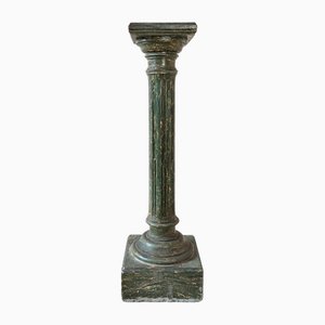 Pedestal Scaglioga italiano de mármol verde