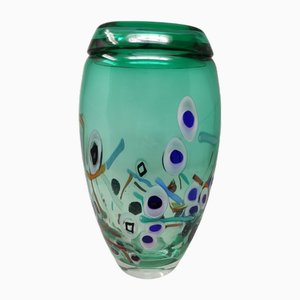 Murano Glass Vase by M. Costantini, 1998