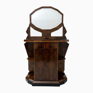 Walnut Root Sideboard with Mirror, 1900