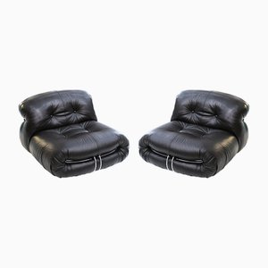 Sillones Soriana italianos de Tobia Scarpa para Cassina, años 60. Juego de 2