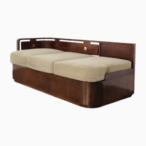 Art Deco Sofa in Walnut