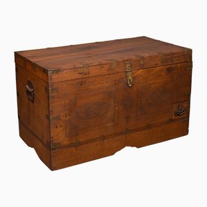 Antique Travelling Clerics Chest in Teak