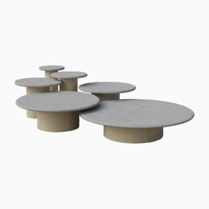 Raindrop Full Set in Microcrete and Ash by Fred Rigby Studio, Set of 6