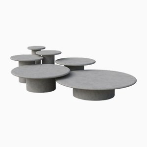 Raindrop Full Set in Microcrete and Microcrete by Fred Rigby Studio, Set of 6
