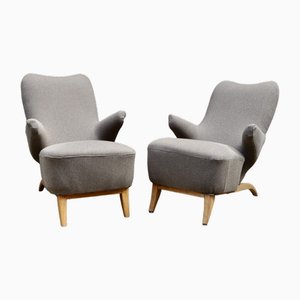Penguin Armchairs attributed to Theo Ruth from Artifort, 1940s, Set of 2