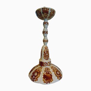 Vintage Faience Pendant Light, Włocławek, 1970s