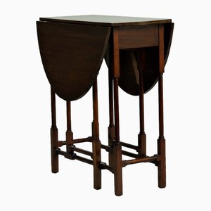 Drop Leaf Side Table in Mahogany, 1890s