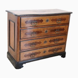 Antique Chest of Drawers with Walnut Inlay, 17th Century