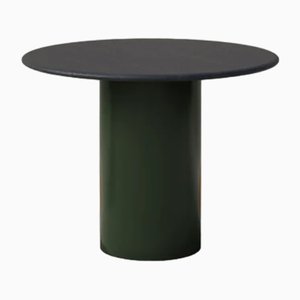Table de Salle à Manger Raindrop en Chêne Noir et Vert Mousse par Fred Rigby Studio