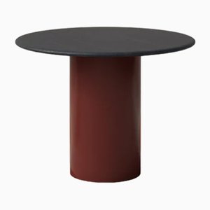 Raindrop Dining Table in Black Oak and Terracotta by Fred Rigby Studio