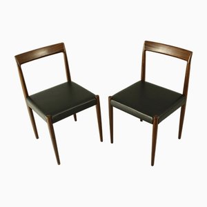 Chaises de Salle à Manger en Teck par Lübke, 1960s, Set de 2