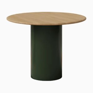 Raindrop Dining Table in Oak and Moss Green by Fred Rigby Studio