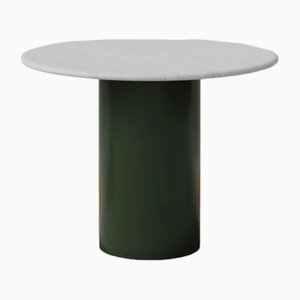 Raindrop Dining Table in White Oak and Moss Green by Fred Rigby Studio