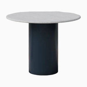 Raindrop Dining Table in White Oak and Midnight Blue by Fred Rigby Studio