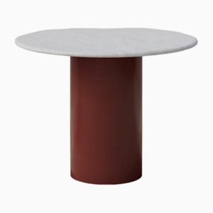 Mesa de comedor Raindrop de roble blanco y terracota de Fred Rigby Studio