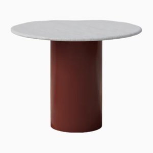 Raindrop Dining Table in White Oak and Terracotta by Fred Rigby Studio