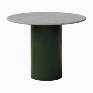 Tavolo da pranzo Raindrop in microcrete e verde muschio di Fred Rigby Studio