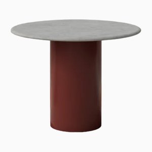 Raindrop Dining Table in Microcrete and Terracotta by Fred Rigby Studio