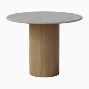Raindrop Dining Table in Microcrete and Oak by Fred Rigby Studio