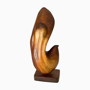 Abstract Wooden Sculpture in the style of Alexandre Noll, France, 1960s